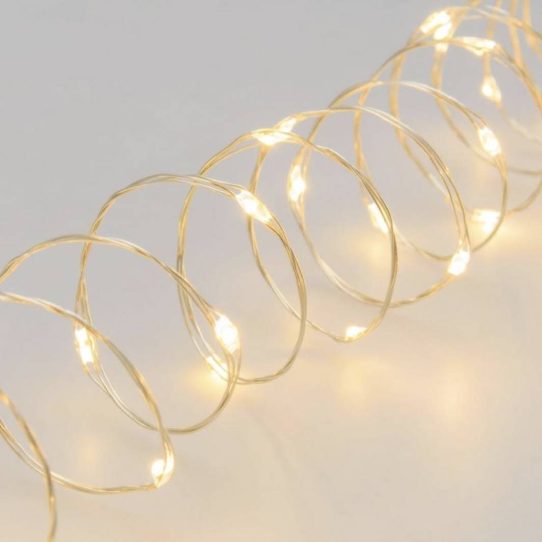 Catena lineare luci natalizie microLED