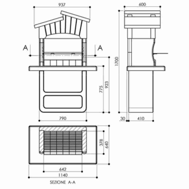Barbecue in muratura Zara