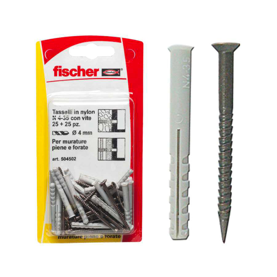 Tasselli Fischer N-K con vite