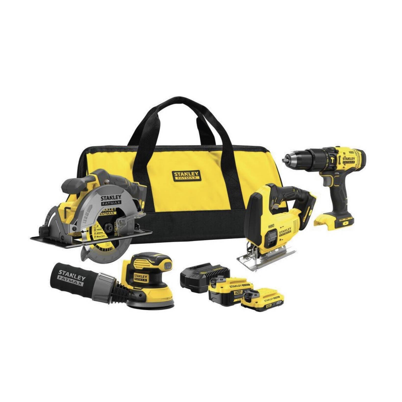 Stanley FATMAX V20 Kit Hobbistico per Legno ‚Äì 4 Utensili 18V