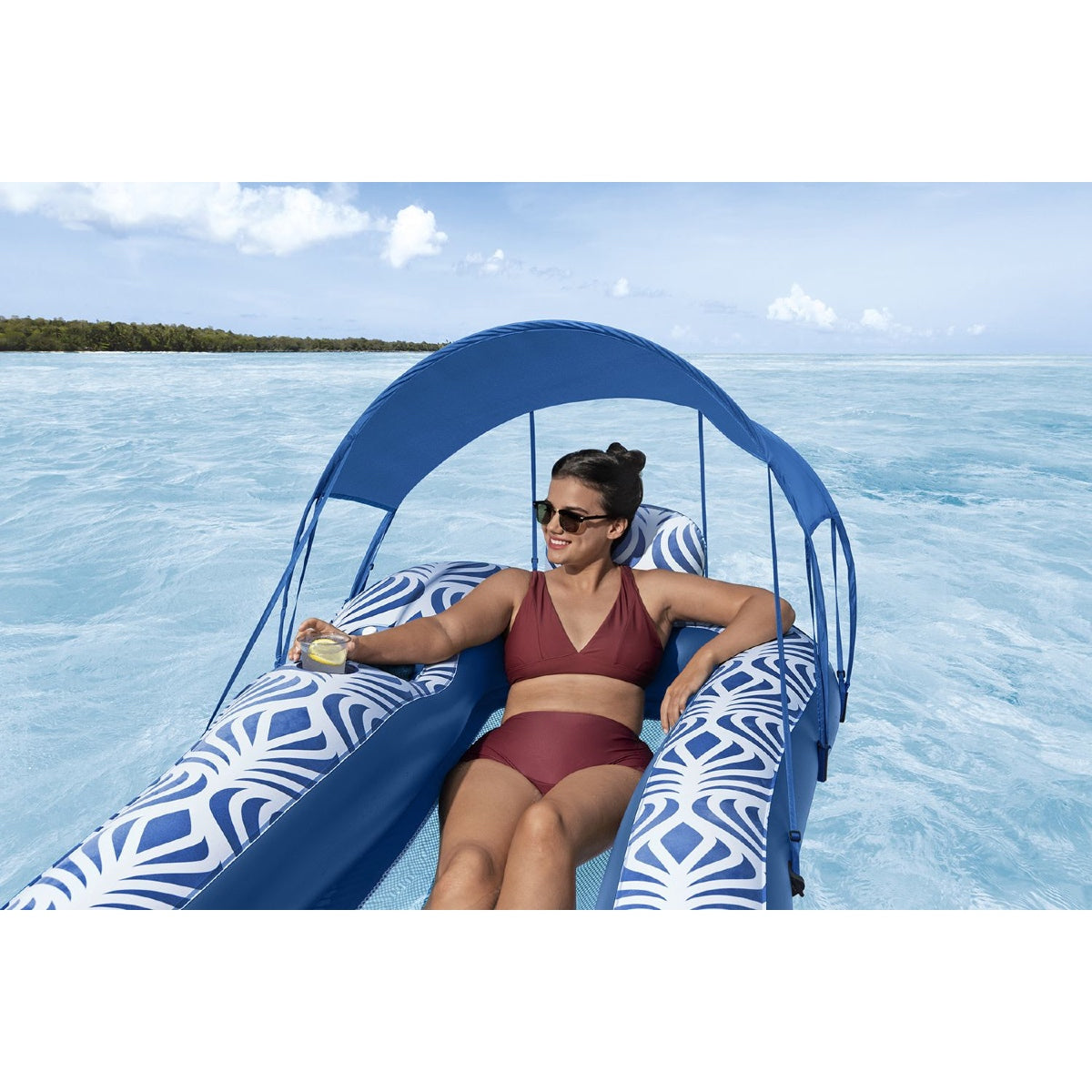 Materassino Gonfiabile Comfort con Parasole 4