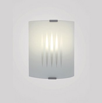 APPLIQUE LAMPADA DA PARETE VETRO BIANCO RIGATO - EGLO 83132 3