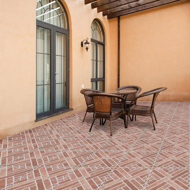 Pavimento Mattone rosso 30,5x30,5