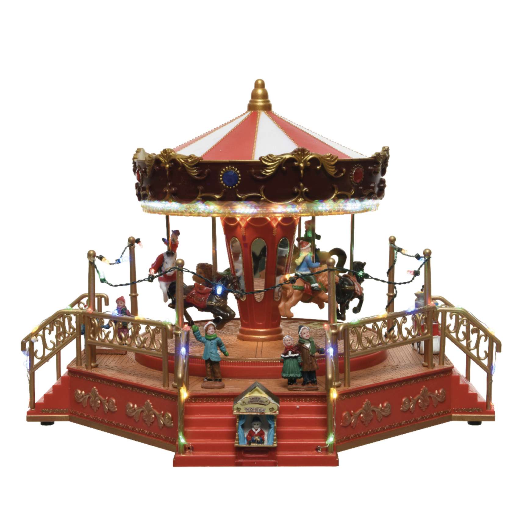 Carosello natalizio con luci e suoni