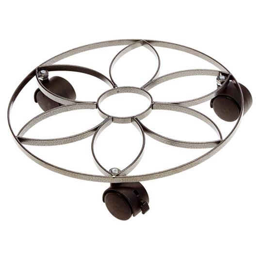 Trolley tondo in acciaio 30 cm