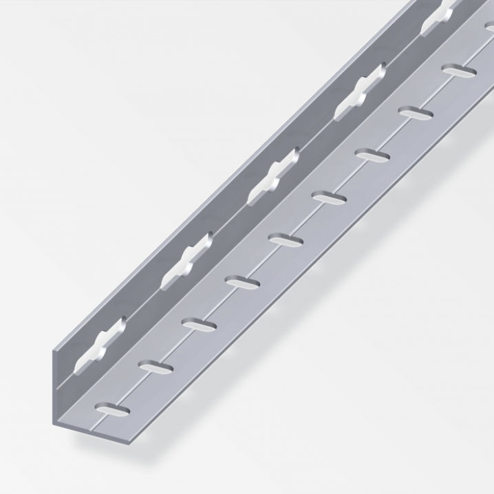 Angolare forato alluminio 2,5 m