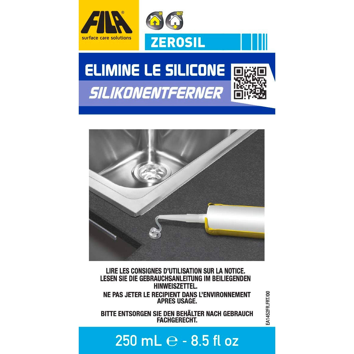 Rimuovi colla e silicone Zerofil FILA 250 ml