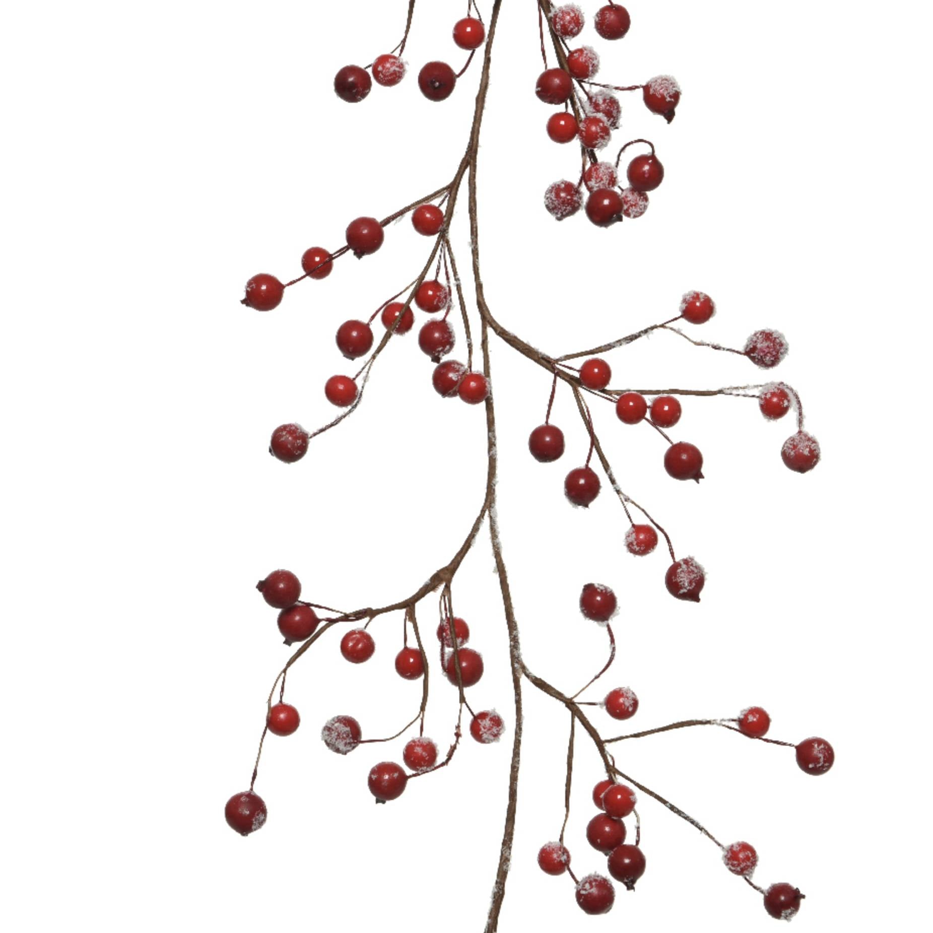 Bacche rosse natalizie 130 cm