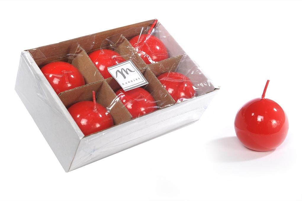 Set 6 candele sfera Mercury