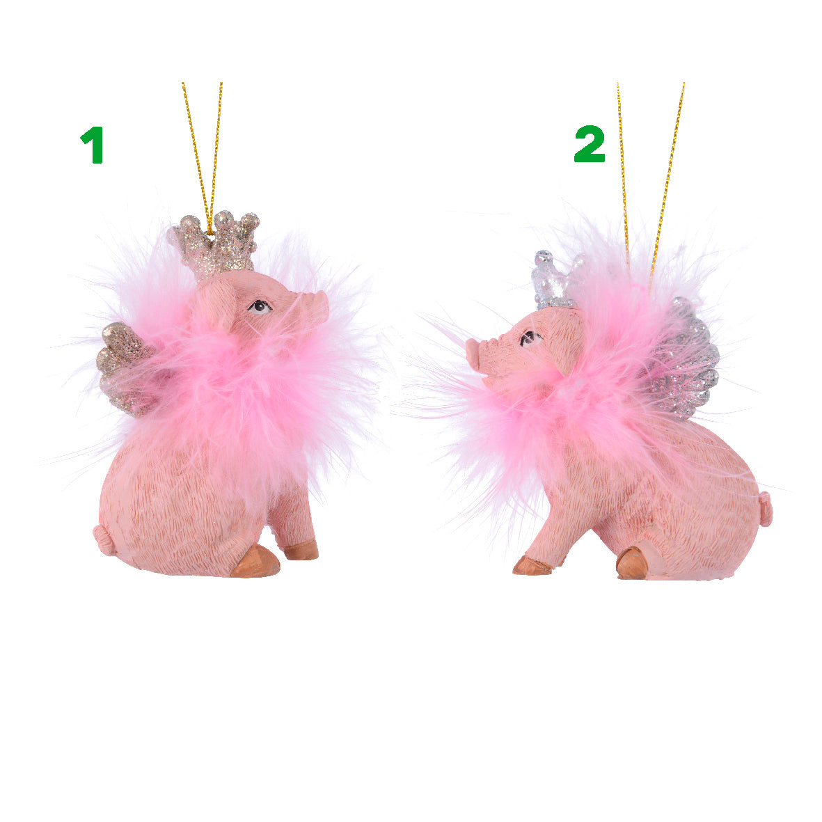 Pendaglio maialiono rosa con tut√π