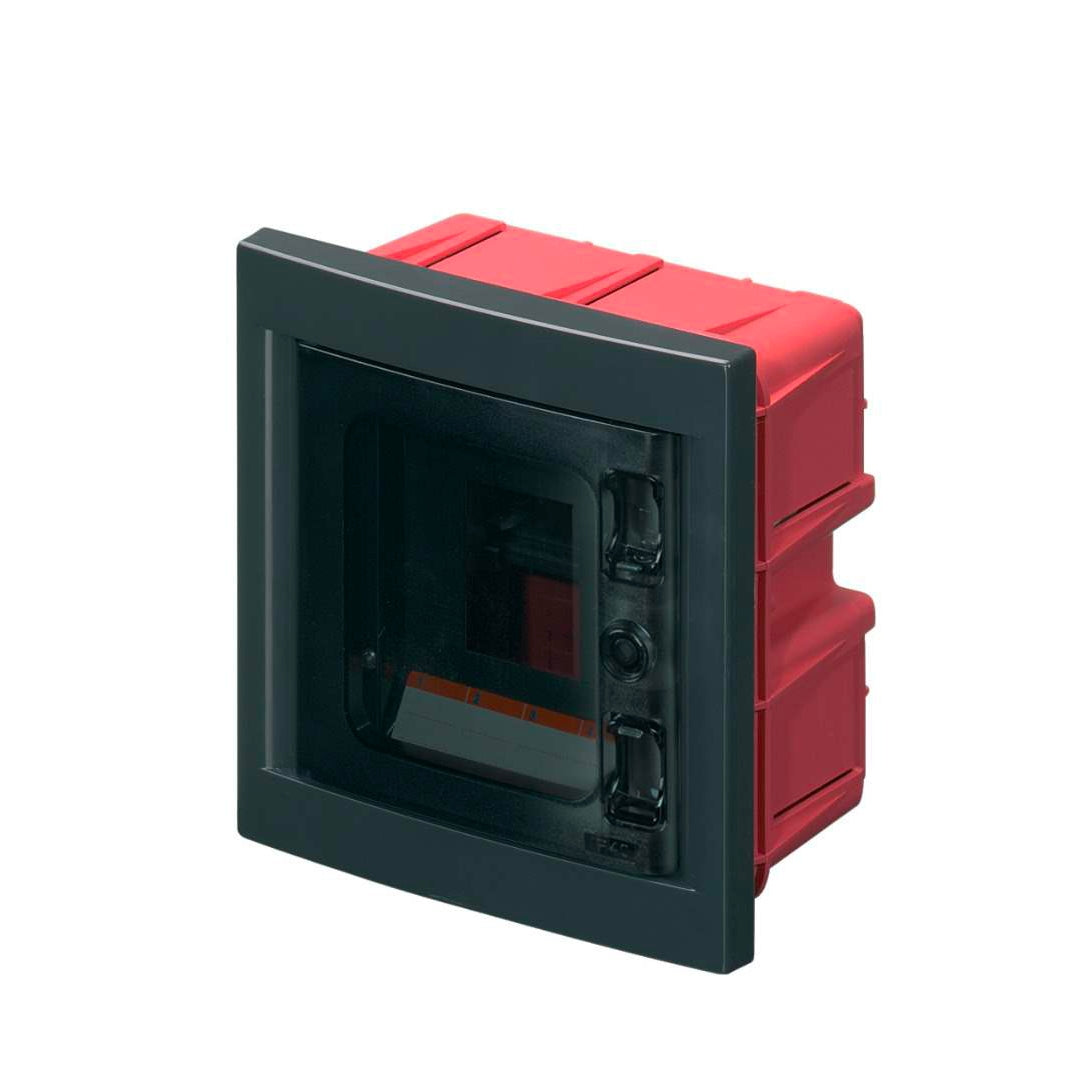 Centralino ad incasso nero 4 moduli