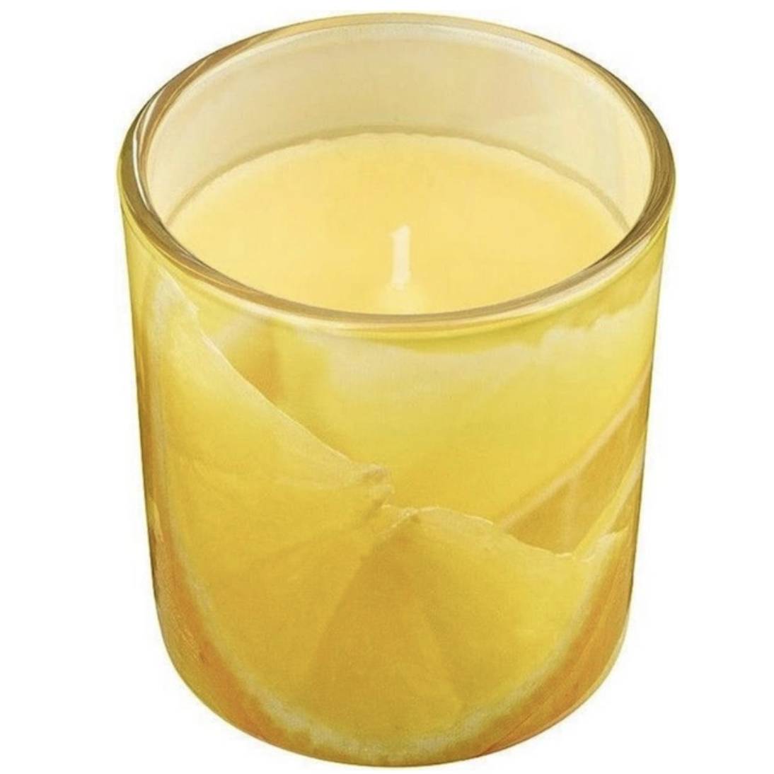Candela alla citronella in vetro Limone Bolsius