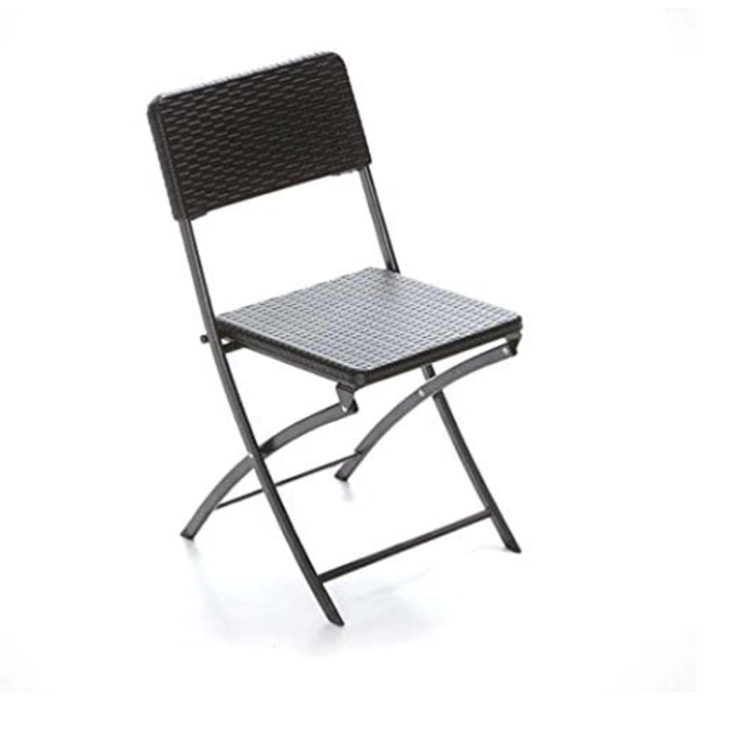 Sedia pieghevole effetto rattan