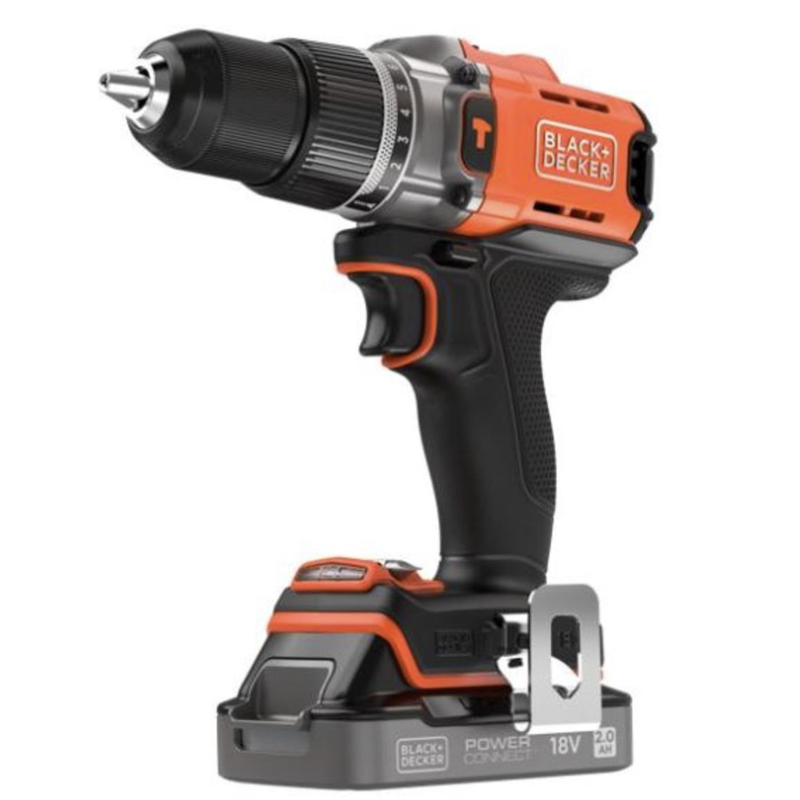 Black+Decker BCD383D1XK-QW Trapano avvitatore a percussione 18V 2.0Ah