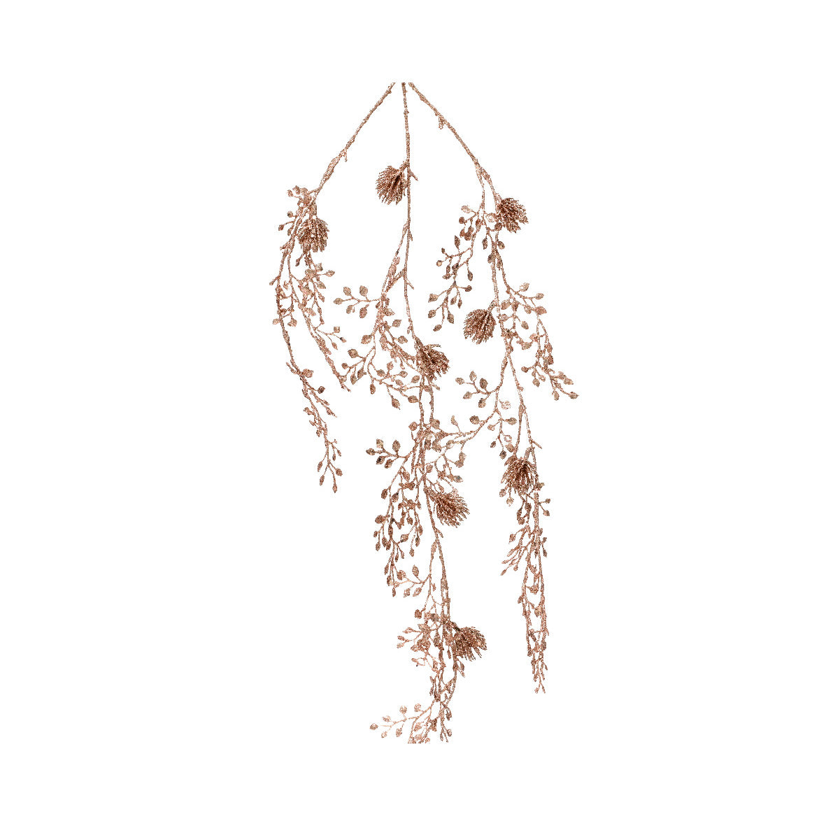 Pick natalizio con rose bianche 20x20x88 cm