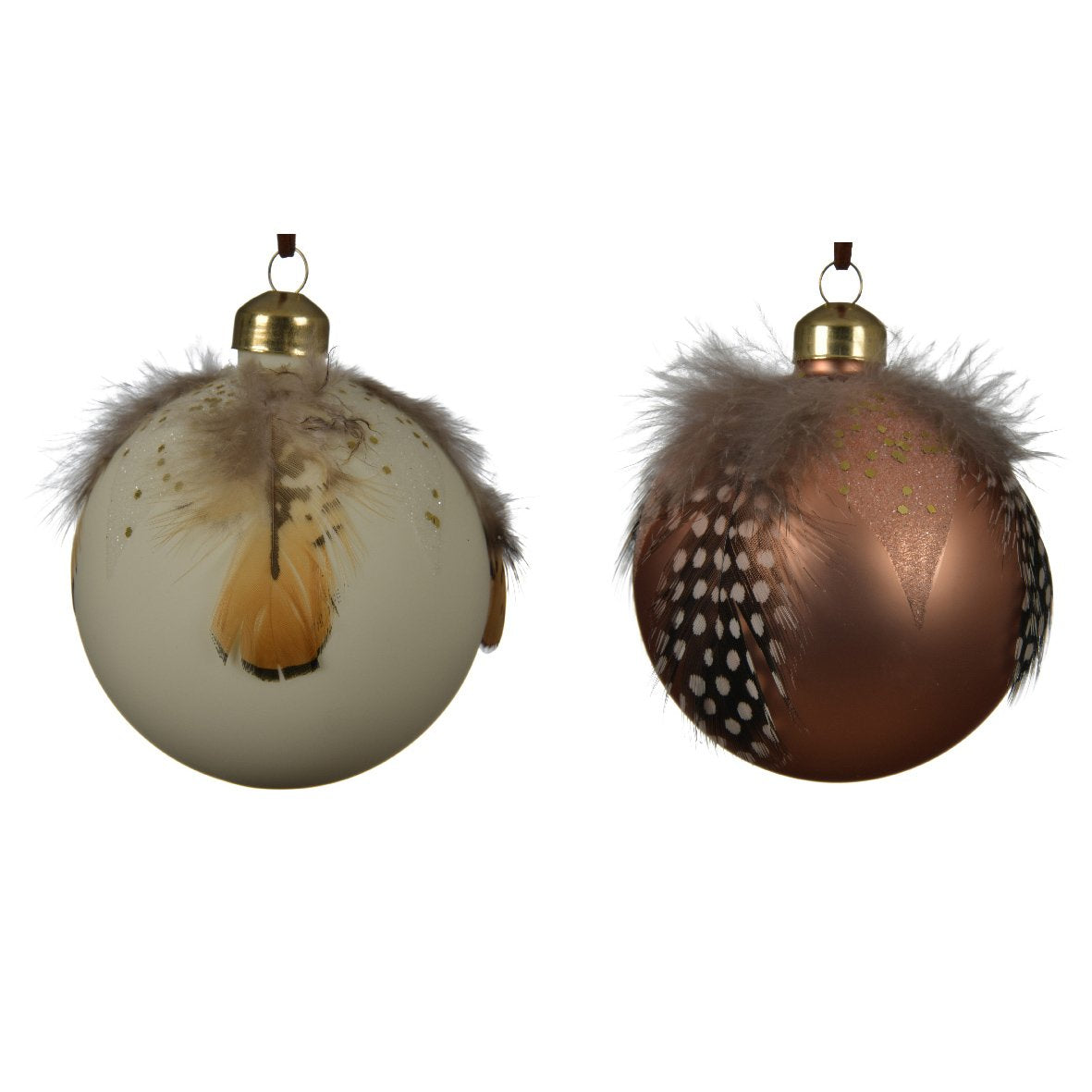 PALLA CON PIUMA DIAMETRO 8CM