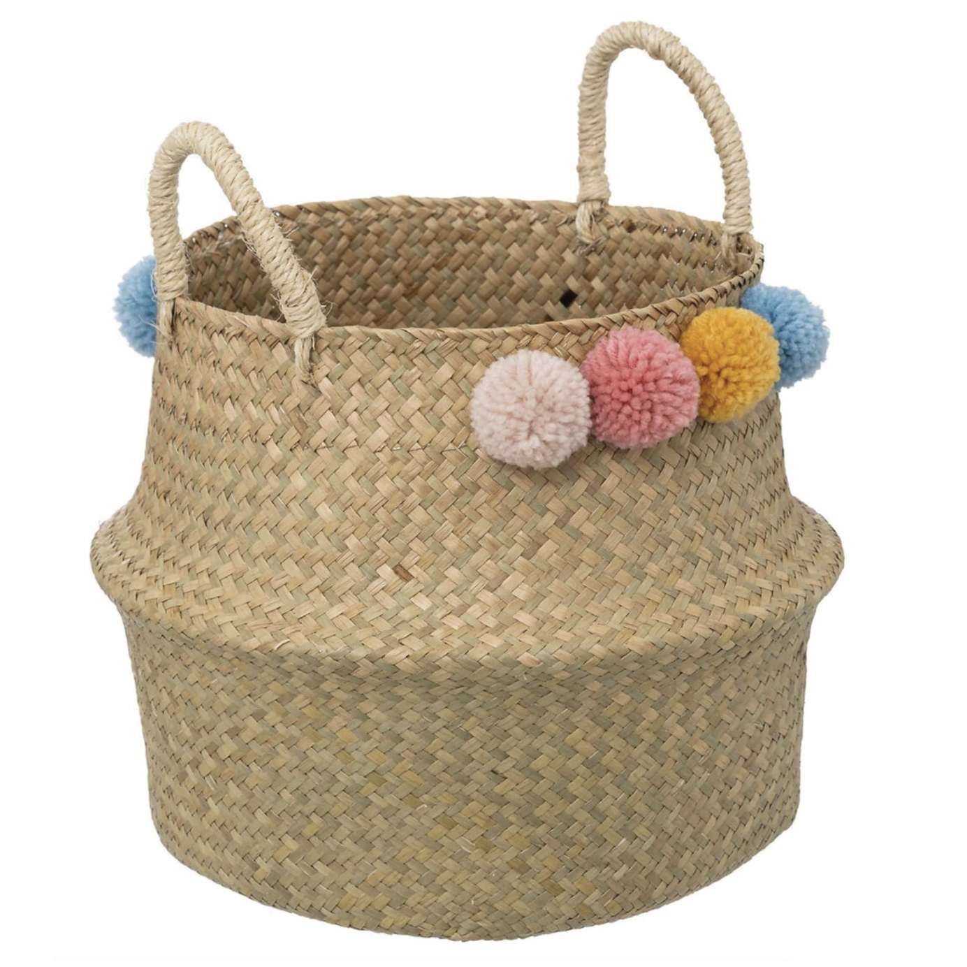 Cestino per bambini "Bulda" con pompon