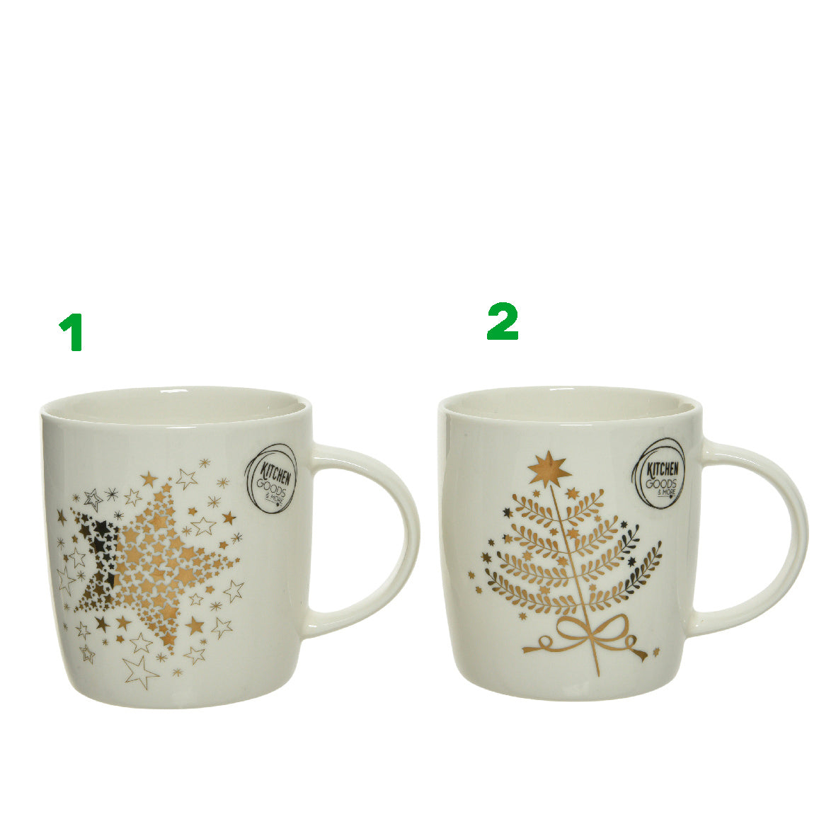 Tazza regalo con glitter oro