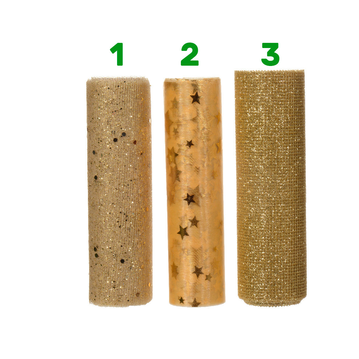 Nastro natalizio oro assortiti