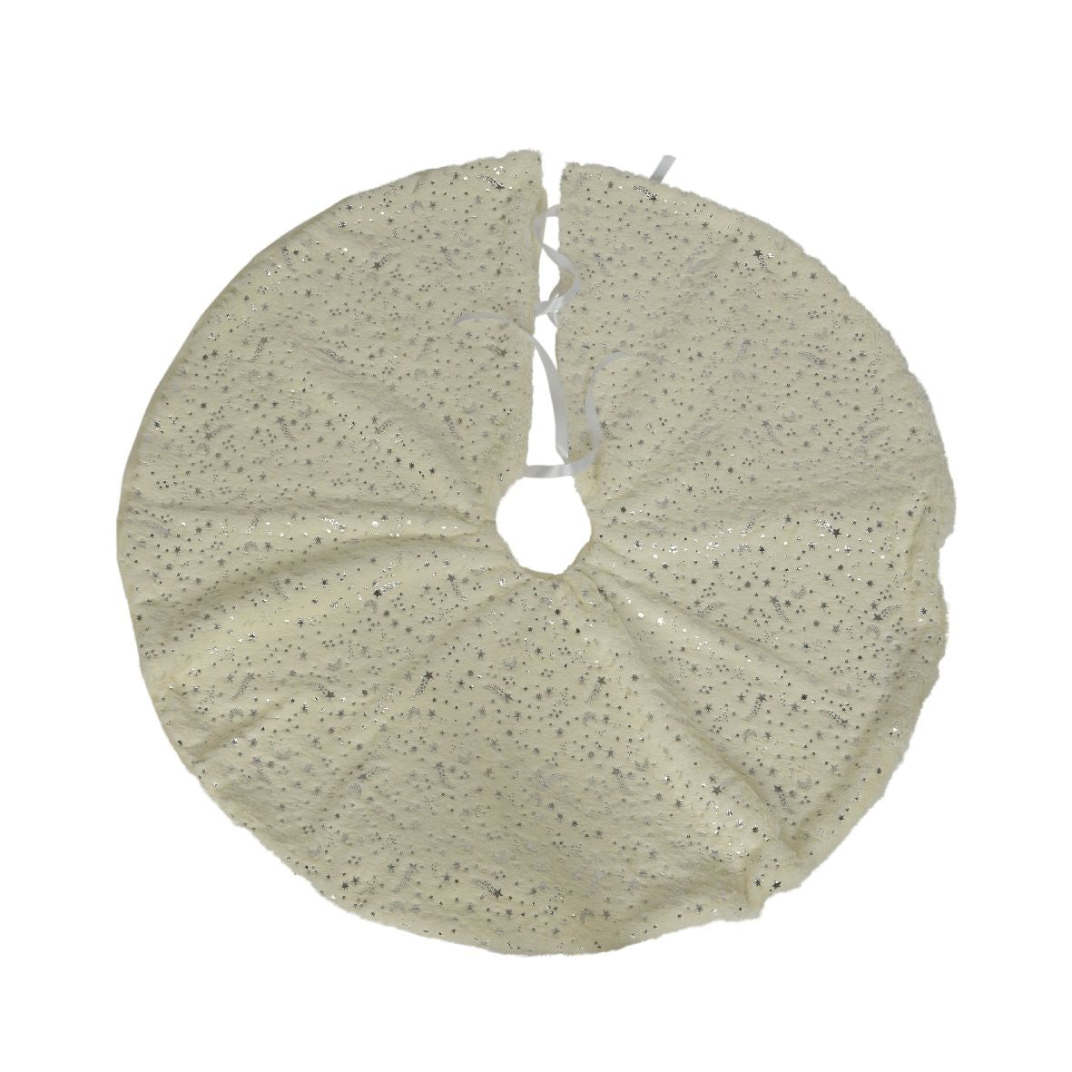 Tappeto per albero di natale bianco