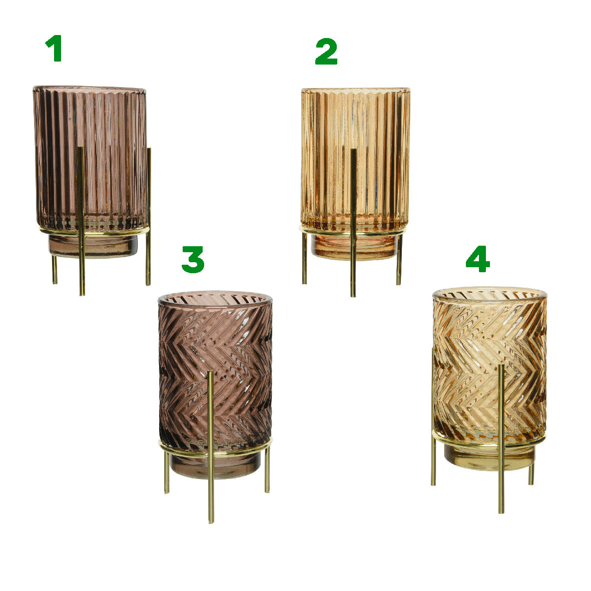 Portacandela con piedini