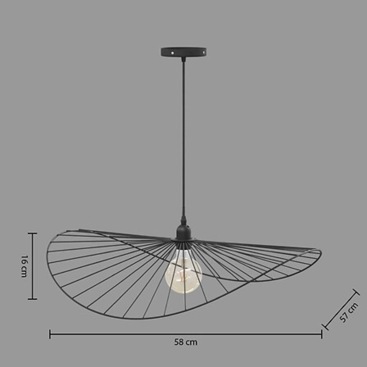 Lampadario a Soffitto “Adelia” Ø 58 cm 3
