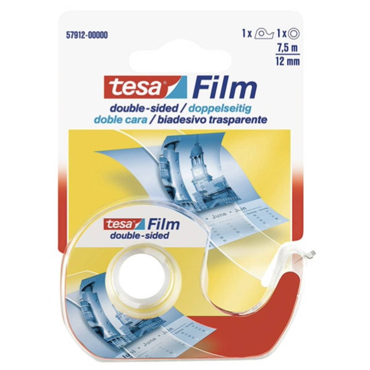 Tesafilm bioadesivo Trasparente 12 mm + dispenser