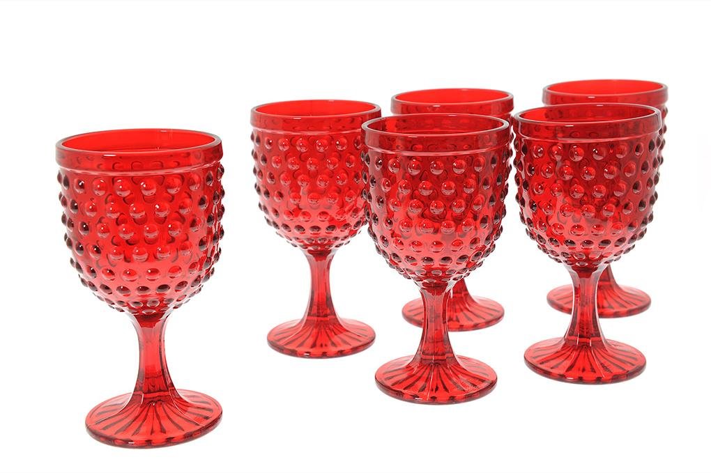 Calice rosso jewel in vetro