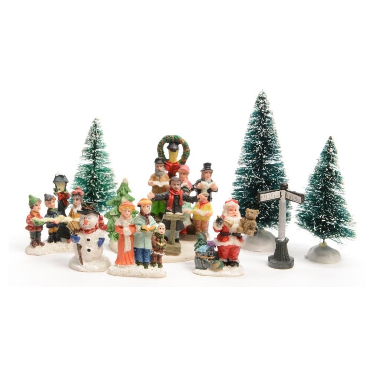 Villaggio natalizio in poliresina