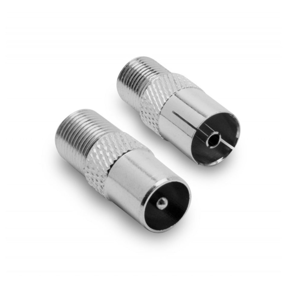 Adattatore F fem/TV mas + F fem/TV fem