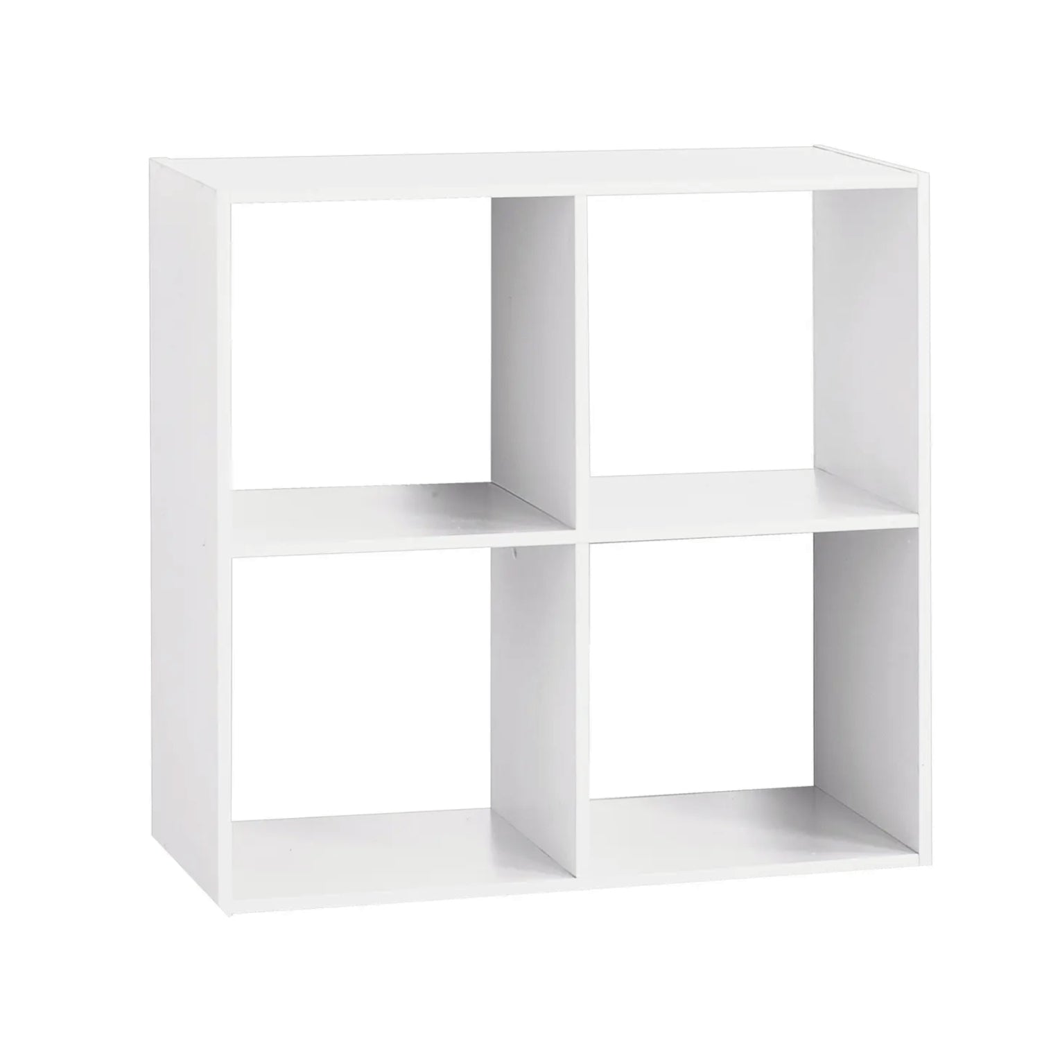 Scaffale in legno bianco con 4 o 6 scomparti