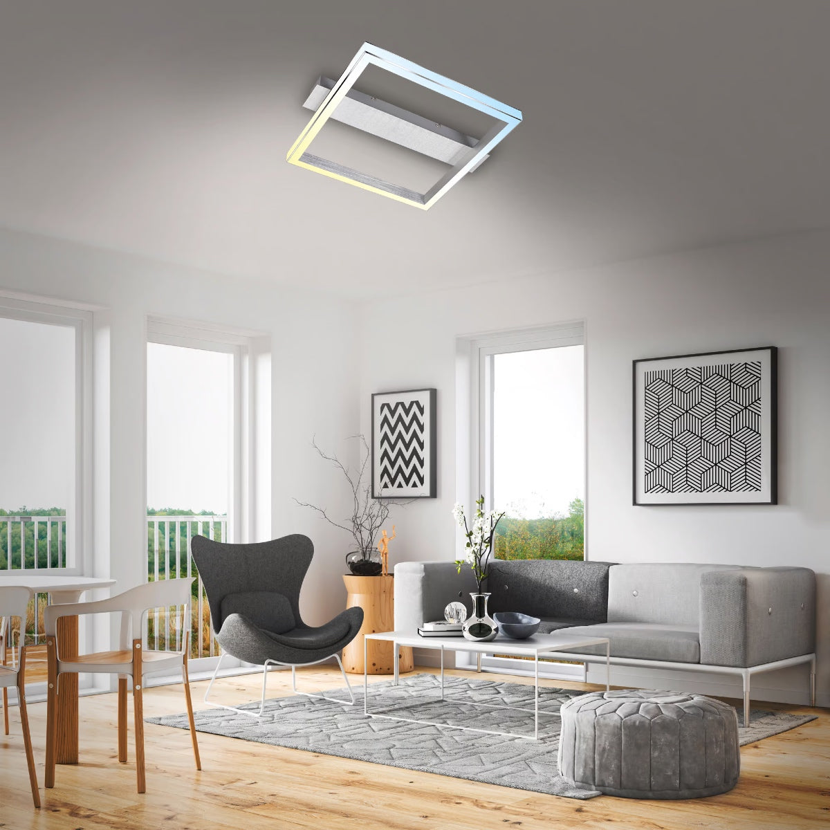 Plafoniera Frame Bold Briloner 42x36cm 3