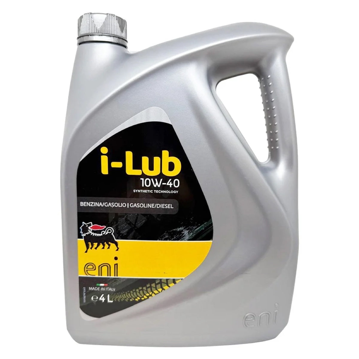 Olio Motore ENI I-Lub 10W-40 a Base Sintetica per Auto Benzina e Diesel 4 Litri 1