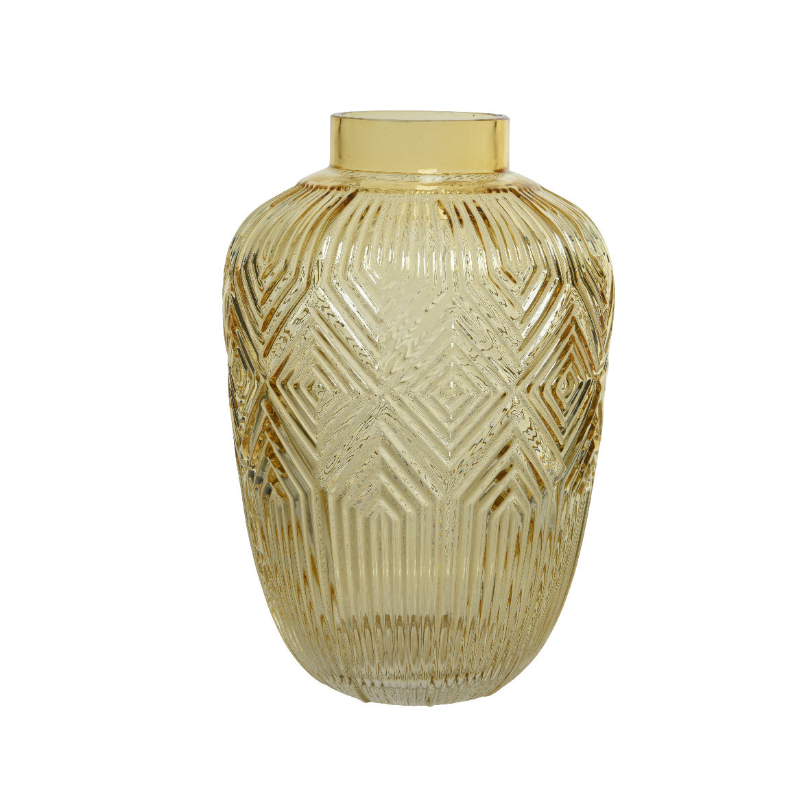 Vaso in vetro oro 18x28 cm