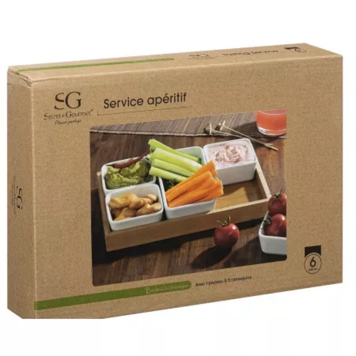 SET APERITIVO 6 PEZZI BAMBÙ 3