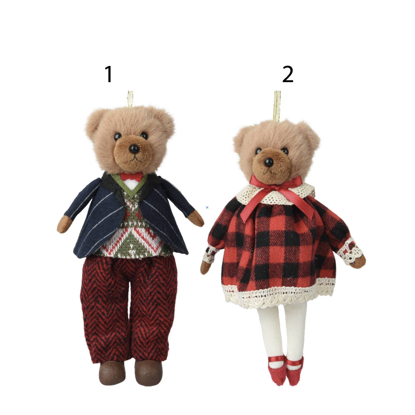 Pendaglio orso con giacca 18 cm