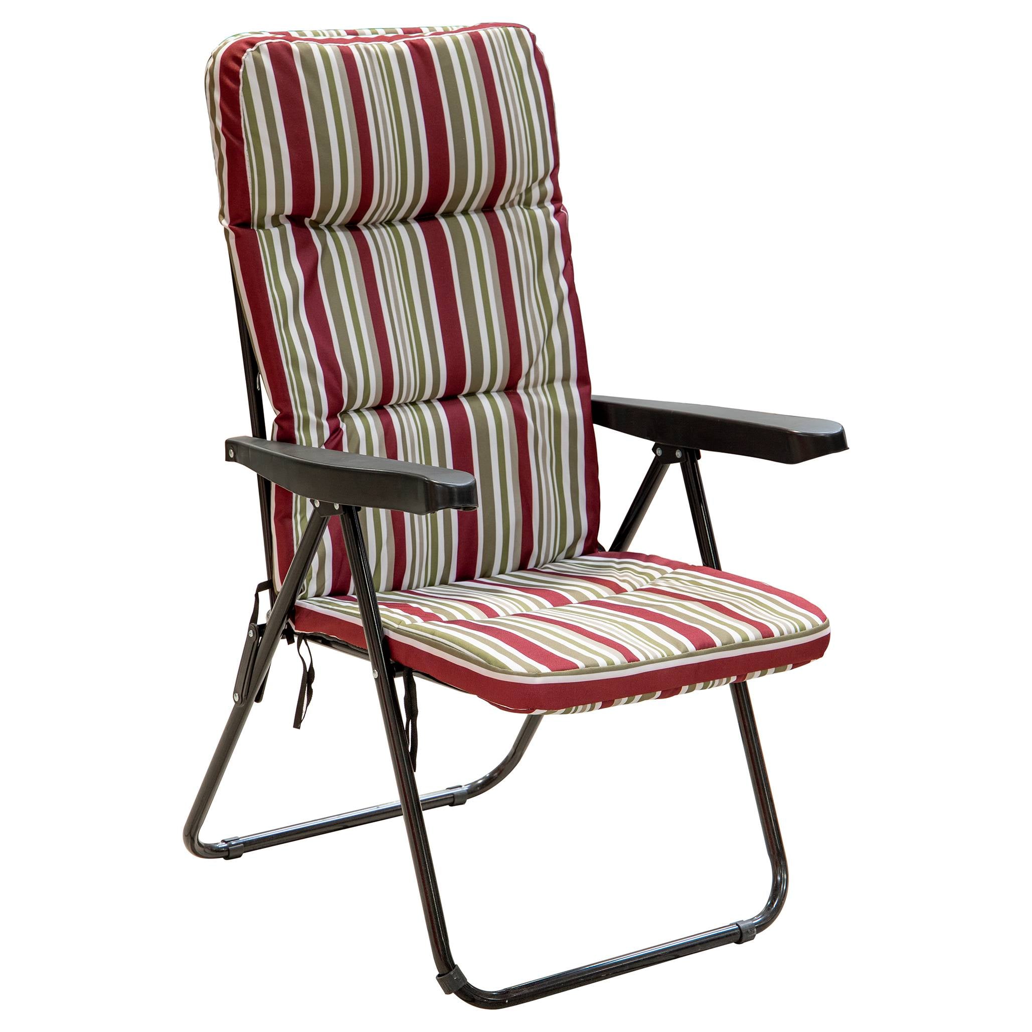 Sedia pieghevole a righe