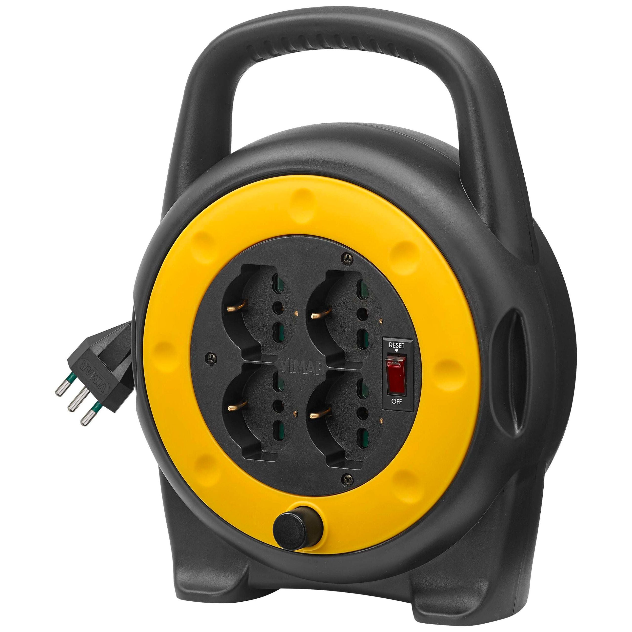 Avvolgicavo 10A 4 uscite universali 5m