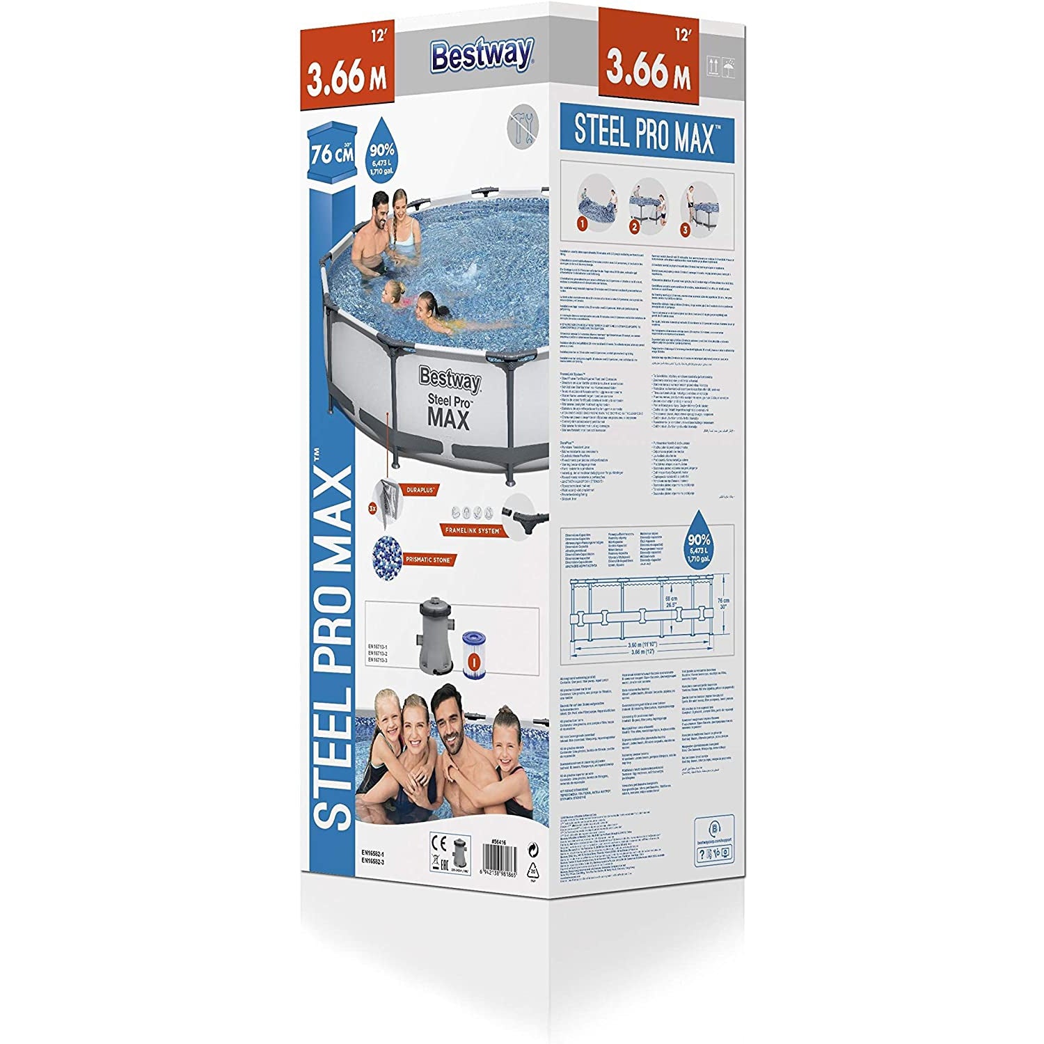 Piscina Steel Pro Frame 366 x 76 cm 4