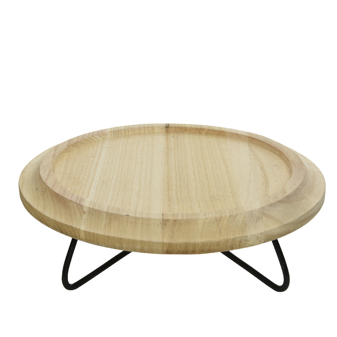 Vassoio con piedini in ferro