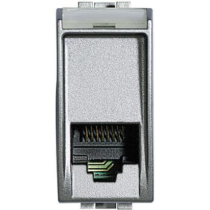 Bticino NT4258/11N Connettore Rj12, Grigio