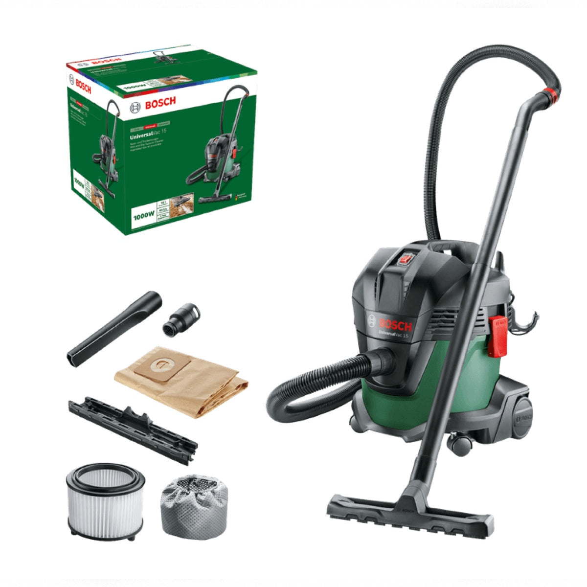 Aspira solidi e liquidi Bosch 1000W