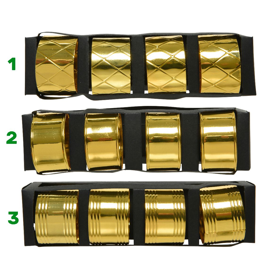 Portatovaglioli in ferro oro