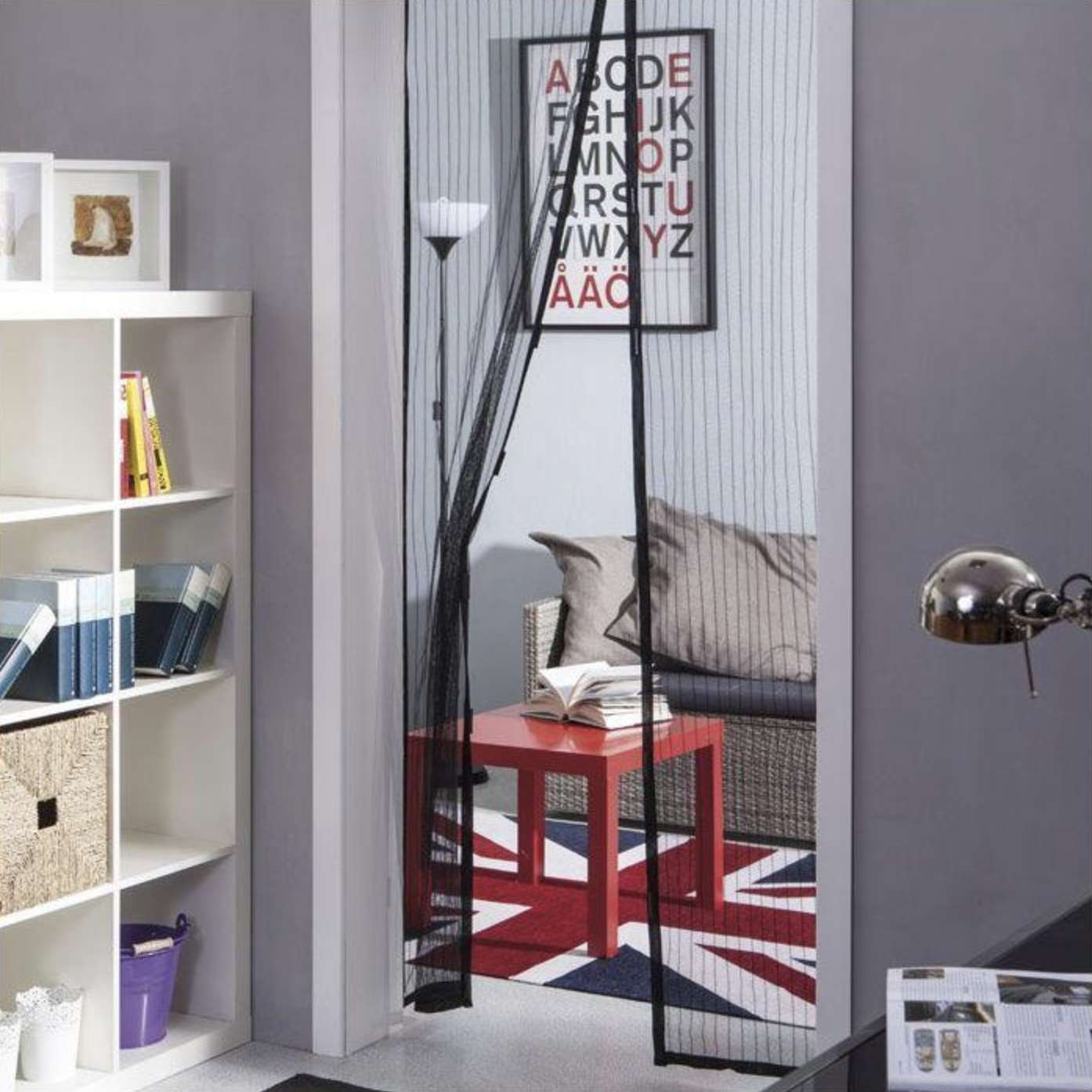 Zanzariera a calamita riducibile