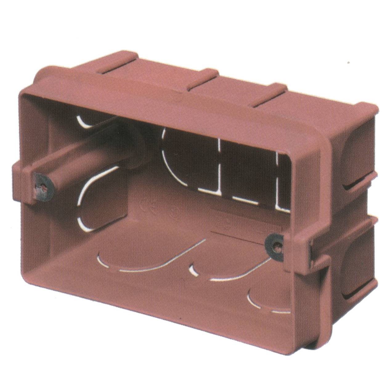 Scatola rettangolare da incasso 6/7 posti - 178x70x48 mm