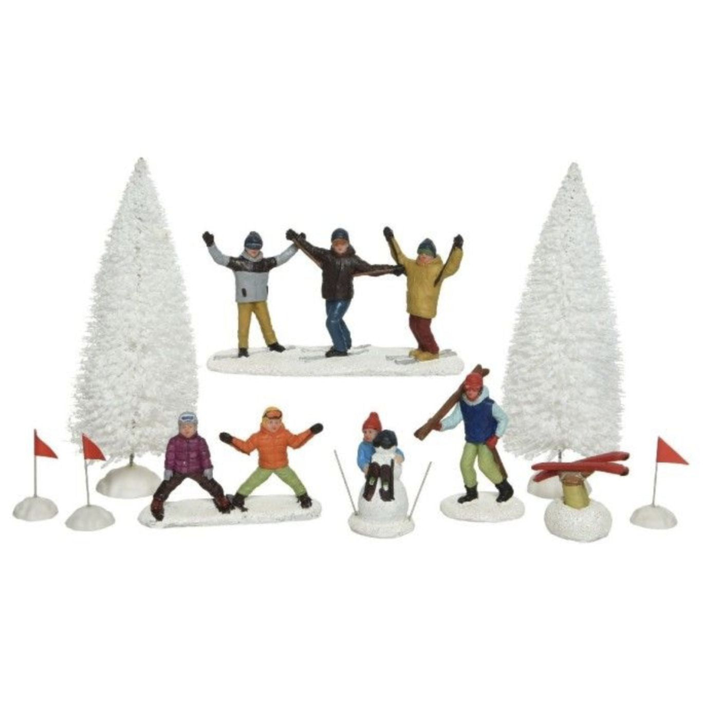 Statuine paesaggio natalizio 10Pz