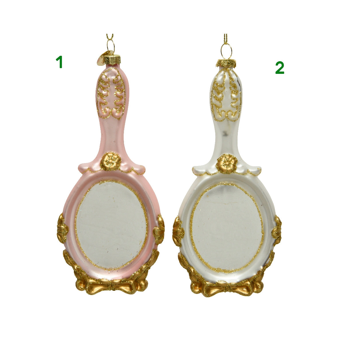 Addobbo albero specchio glitter Kaemingk