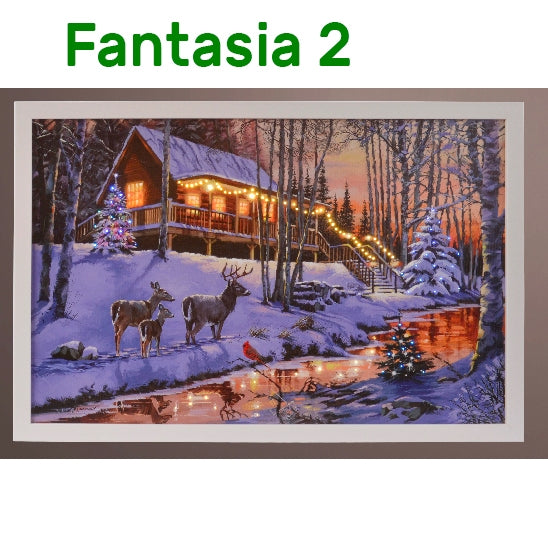 Quadro con personaggi di natale a scelta Kaemingk 3