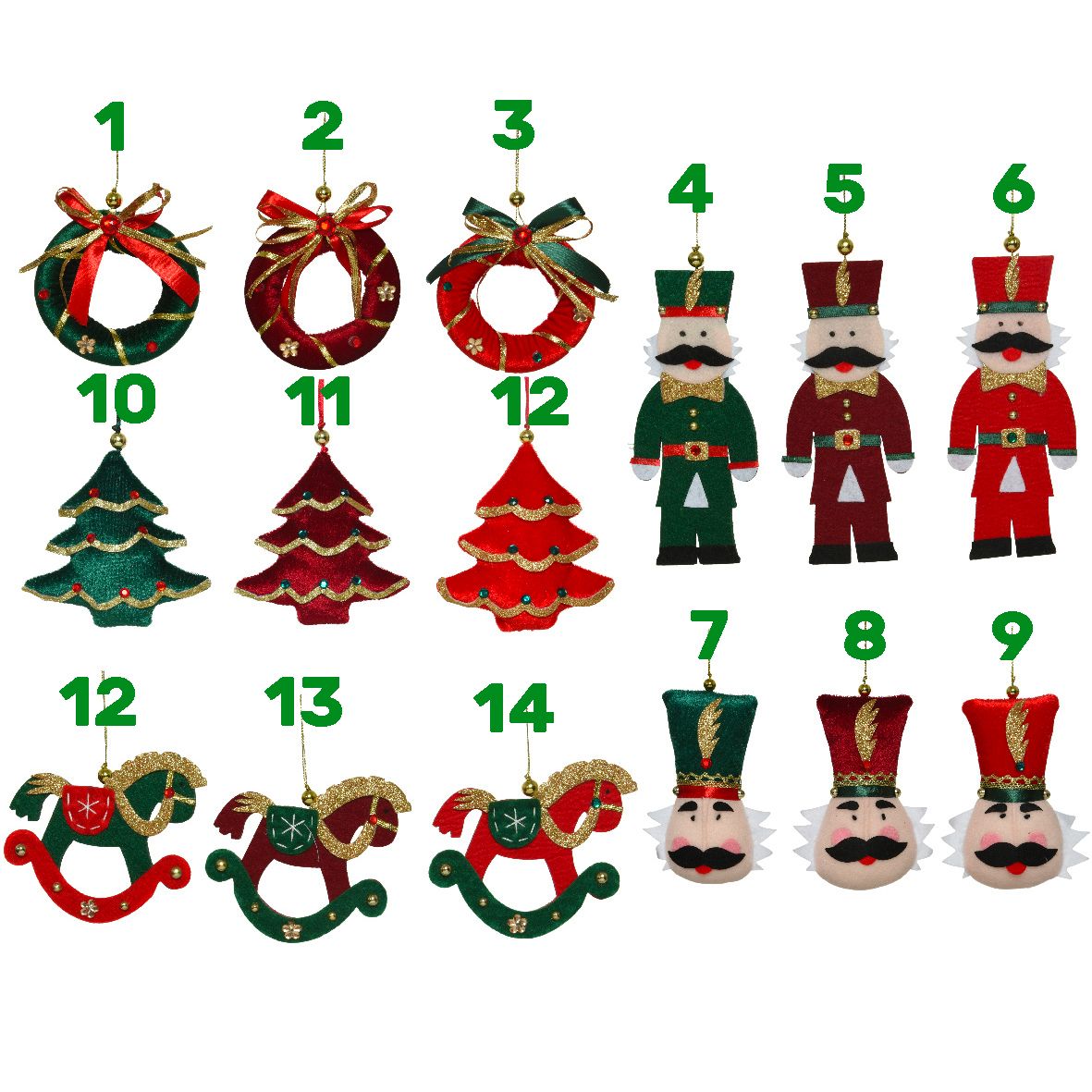 Pendaglio natalizio in poliestere