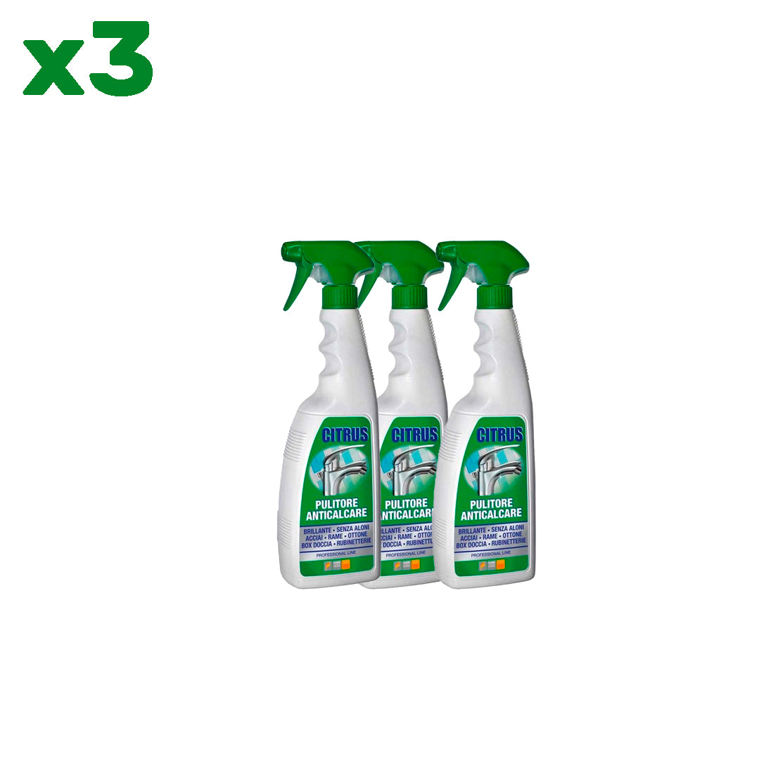 Citrus pulitore anticalcare 750ml x3